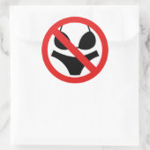 Sticker Rond Aucun signe textile/costume de bain (Sac)