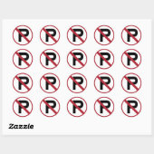 Sticker Rond Aucun symbole Parking (Feuille)