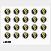 Sticker Rond aucune ampoule à incandescence (Feuille)