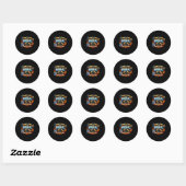 Sticker Rond Aucune de ceci n'est une déclaration de protestati (Feuille)