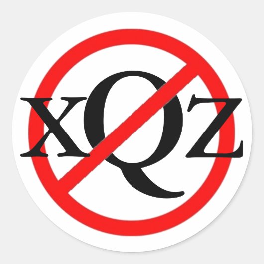 Sticker Rond Aucune excuse (Devant)