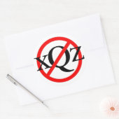 Sticker Rond Aucune excuse (Enveloppe)