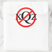 Sticker Rond Aucune excuse (Sac)