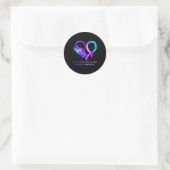 Sticker Rond Aucune Histoire Ne Devrait Finir Trop Tôt Suicide (Sac)