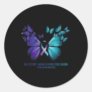 Sticker Rond Aucune Histoire Ne Devrait Mettre Fin Trop Tôt À L