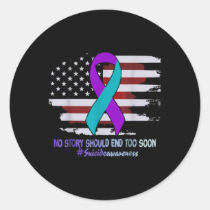 Sticker Rond Aucune Histoire Ne Devrait Se Terminer Trop Tôt Dr