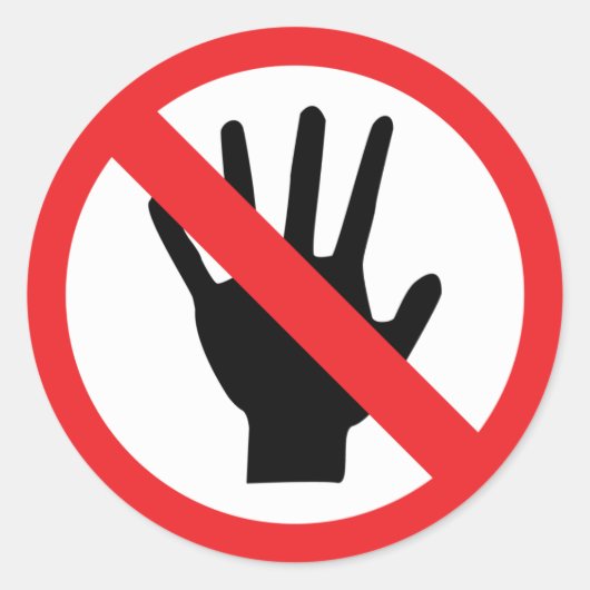 Sticker Rond aucune icône de contact (Devant)