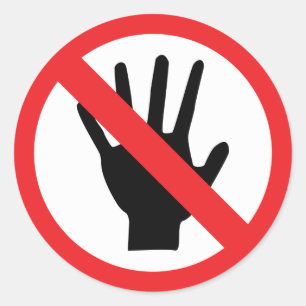 Sticker Rond aucune icône de contact