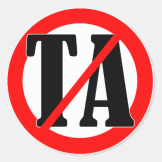 Sticker Rond Aucune TA