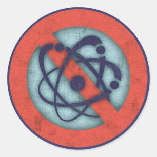 Sticker Rond Aucunes armes nucléaires