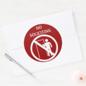 Sticker Rond Aucuns autocollants, rouge et blanc de (Enveloppe)