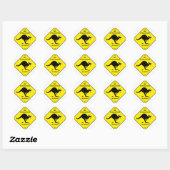 Sticker Rond Aucuns kangourous en Autriche ! (Feuille)
