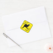 Sticker Rond Aucuns kangourous en Autriche ! (Enveloppe)