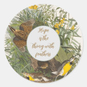 Sticker Rond Audubon Meadowlark Botank Imprimer (Devant)