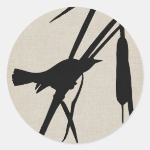 Sticker Rond Audubon Silhouette II