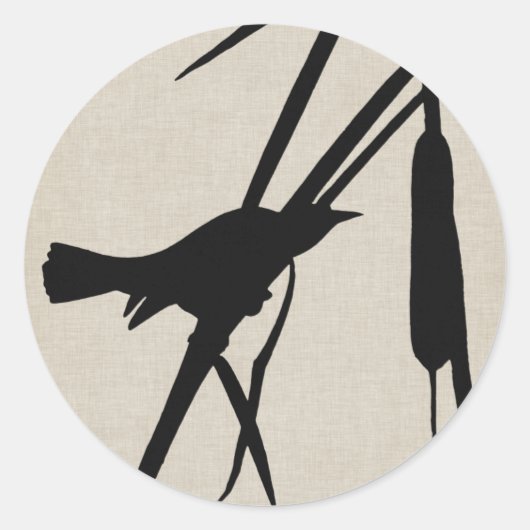Sticker Rond Audubon Silhouette II (Devant)