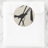 Sticker Rond Audubon Silhouette II (Sac)