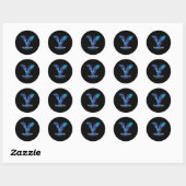 Sticker Rond Augmentation Des Cendres, Sensibilisation À La Pré (Feuille)