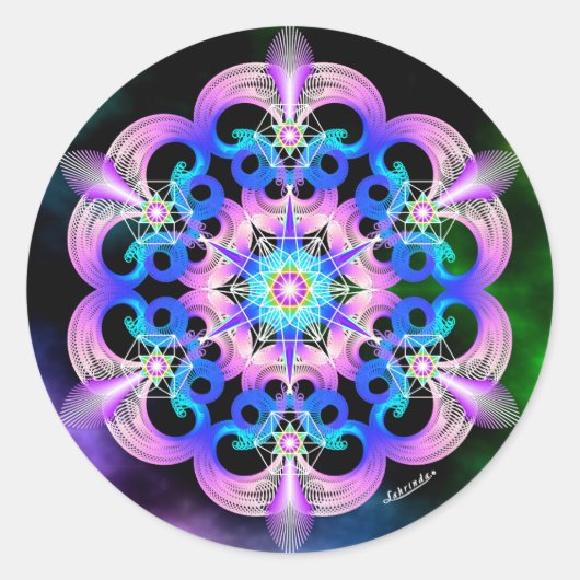 Sticker Rond Augmentation des fréquences (Devant)