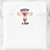 Sticker Rond Augmenter une paire d'ovaires (Sac)