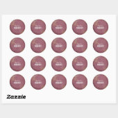 Sticker Rond Augmentez votre devis de fréquence sur les Feuille (Feuille)