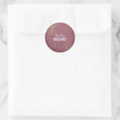 Sticker Rond Augmentez votre devis de fréquence sur les Feuille (Sac)