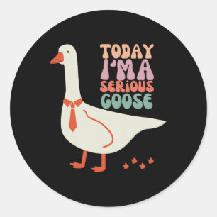 Sticker Rond Aujourd'hui, je suis la fête des mères de l'oie sé
