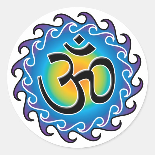 Sticker Rond Aum (Devant)