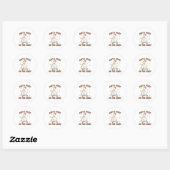 Sticker Rond Auntie Goose On The Loose Funny Birthday Matching  (Feuille)