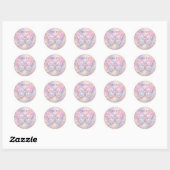 Sticker Rond Aura de papillon holographique (Feuille)