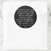 Sticker Rond Aura-La Preuve (Sac)