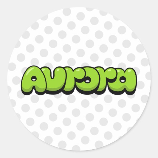 Sticker Rond Aurora (Devant)