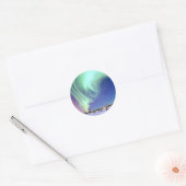 Sticker Rond Aurora Borealis (Enveloppe)