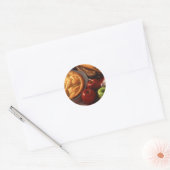 Sticker Rond Aussi américain que ... (Enveloppe)
