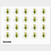 Sticker Rond Aussi Occupé Qu'Une Abeille (Feuille)