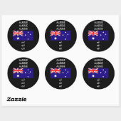 Sticker Rond Aussie Aussie Sport Chant (Feuille)