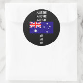 Sticker Rond Aussie Aussie Sport Chant (Sac)