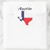Sticker Rond Austin - Texas (Sac)
