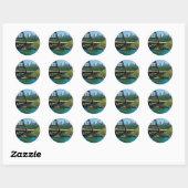 Sticker Rond Austin, Texas de 360 Bridge (Feuille)