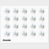 Sticker Rond austin texas mariage (Feuille)