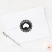 Sticker Rond Australie (Enveloppe)