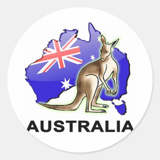 Sticker Rond Australie (Devant)