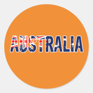 Sticker Rond Australie, Australie