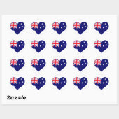 Sticker Rond Australie Love (Feuille)