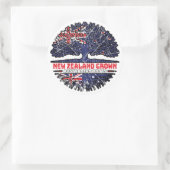 Sticker Rond Australie Nouvelle-Zélande (Sac)