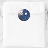 Sticker Rond Australie Socceroos Fans de football drapeau austr (Sac)