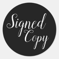 Auteur de copie signée en noir et blanc