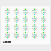 Sticker Rond Auteur de livres (Feuille)
