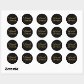 Sticker Rond Auteur local Gold Black Book Promo (Feuille)