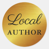 Sticker Rond Auteur local Livre Promo Gold B (Devant)